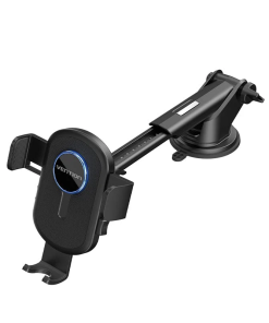 Vention One Touch Clamping Car Phone Mount With Suction Cup Black Square (KCVB0)
