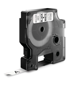 Dymo D1 Series label – 40913- Black on White – 9mm X 7 meter Compatible