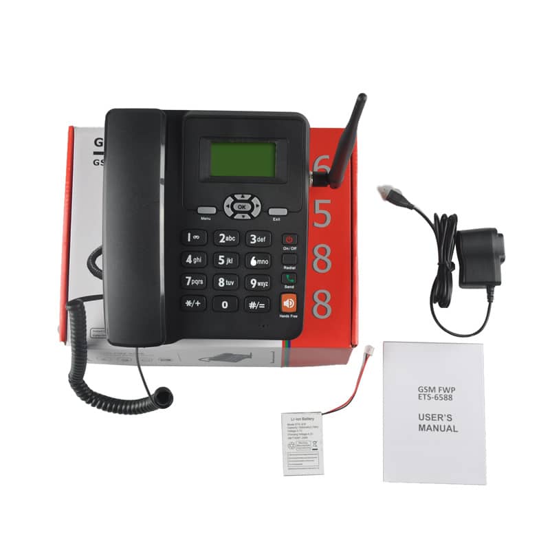 ETS 6588 GSM Fixed Wireless Phone with SIM Card Slot - Image 2