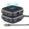 Infobit iHub 901W USB Type C Hub 9-In-1 with Wireless Charging