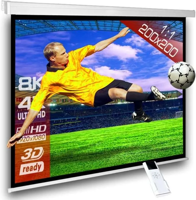 Lightwave LW EPS 200E ELECTRIC PROJECTOR SCREEN 200cm x 200cm