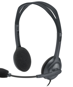 Logitech H111 Stereo Headset - Black (3.5mm Jack) -(981-000593)