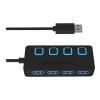 Sabrent 4-Port USB Hub USB 3.0 Fast Data Hub With Individual
