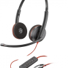 Poly Blackwire 3220 USB-C Wired Stereo Headset with Noise-Canceling Microphone and USB-C/A Adapter (8X228AA)
