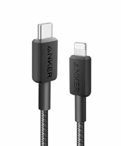 ANKER 322 USB-C to Lightning Cable (3ft Braided) Black
