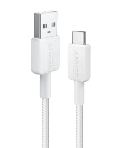 Anker 322 USB-A to USB-C Cable 3ft Braided White A81H5H21