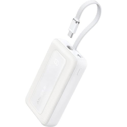 Anker Zolo Wireless Power Bank 10000mAh 30W with Built-In USB-C Cable White (A1685H21)