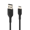 CAB002BT1MBK BELKIN BOOST CHARGE USB-A TO USB-C BRAIDED CABLE 1M BLACK