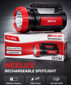 Neelux 76-0026 Rechargeable LED Torch 120W with 3500mAh Battery