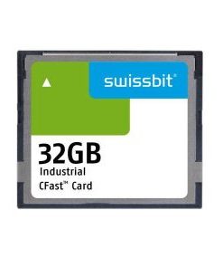 SWISSBIT INDUSTRIAL CFAST CARD 32GB SFCA032GH1AO2TO-I-QC-216-STD
