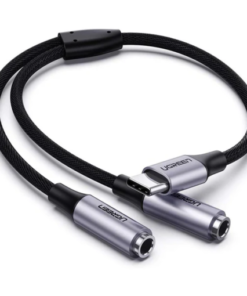 UGREEN AV142 USB-C to 3.5mm Jack Female Audio Adapter Cable 10cm Gray (UG-30632)