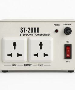 2000W Step Down Transformer 220V to 110V Voltage Converter with Dual Universal Output Sockets