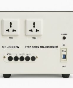 8000W Step Down Transformer 220V to 110V Voltage Converter with Dual Universal Output Sockets