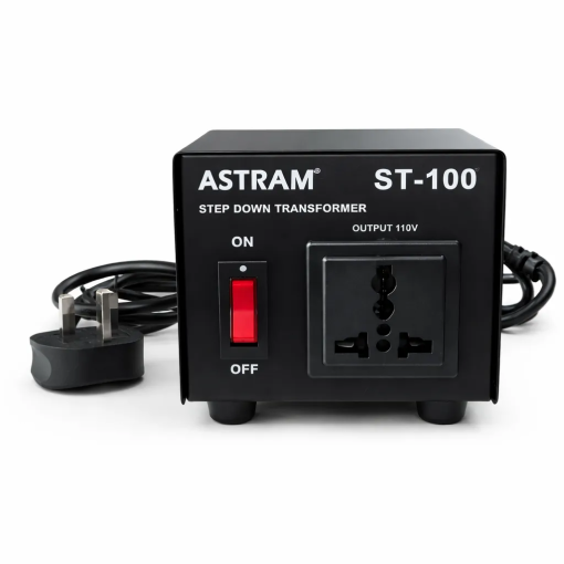 Astram 100W Step Down Transformer 220V to 110V Voltage Converter for Appliances and Electronics