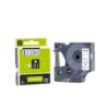 Dymo 45013 12mm Black on White Compatible Label Tape